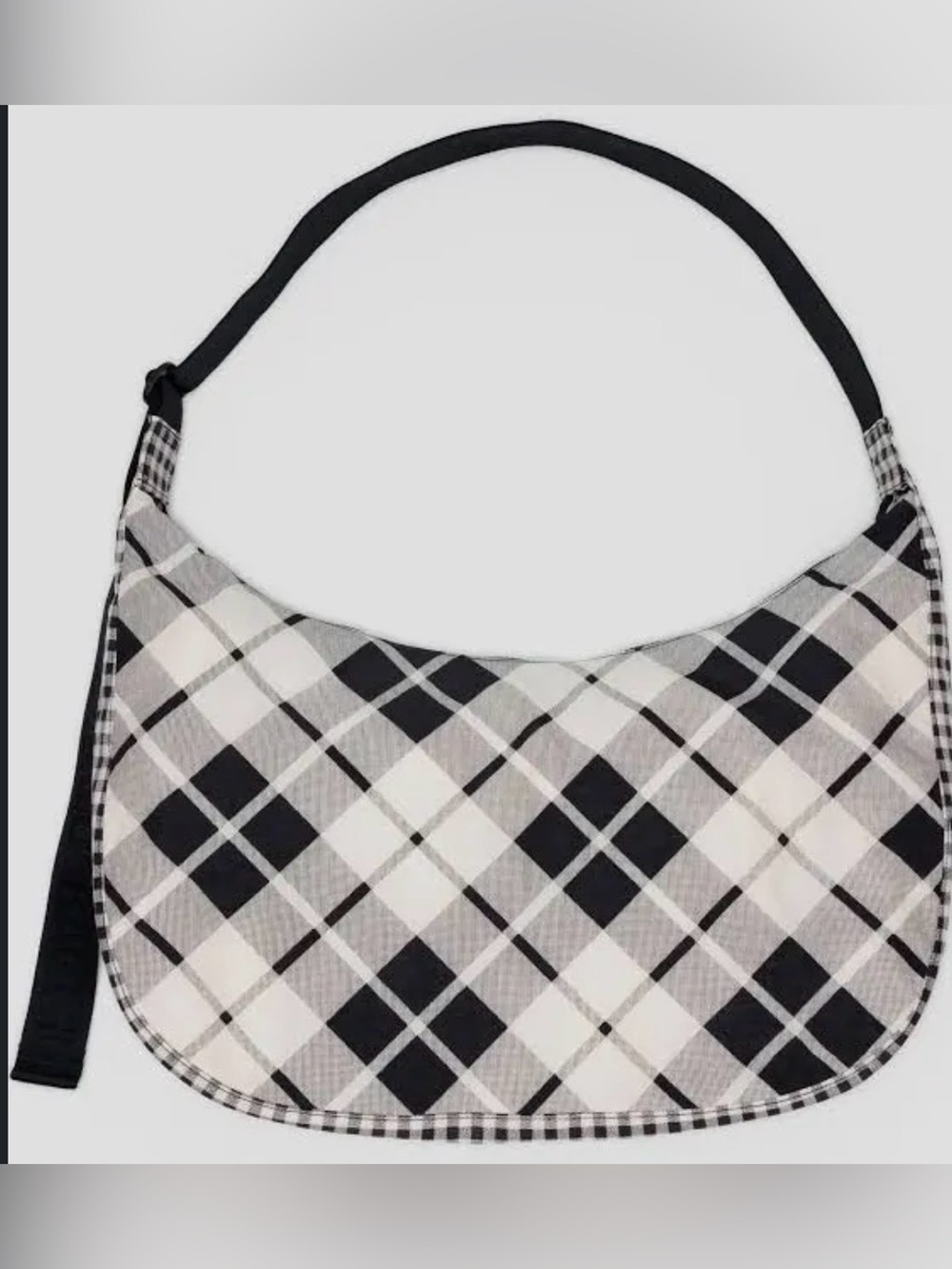 Baggu large nylon crescent bag plaid - Picture 2 of 7